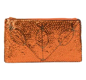 Marassa Haitian Beaded Clutch - Orange & Copper