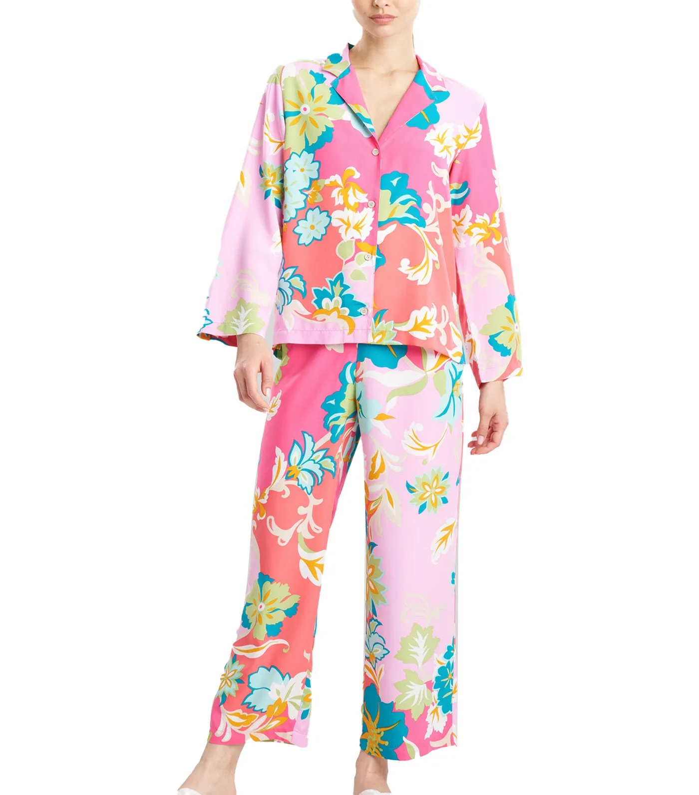 Marbella Notch Pj Pink Multi