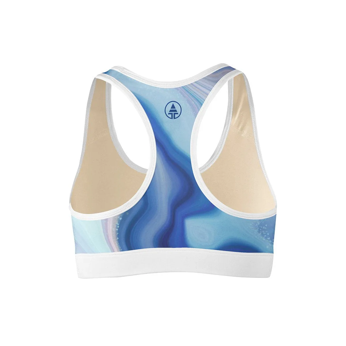 Marble Drift Sports Bra