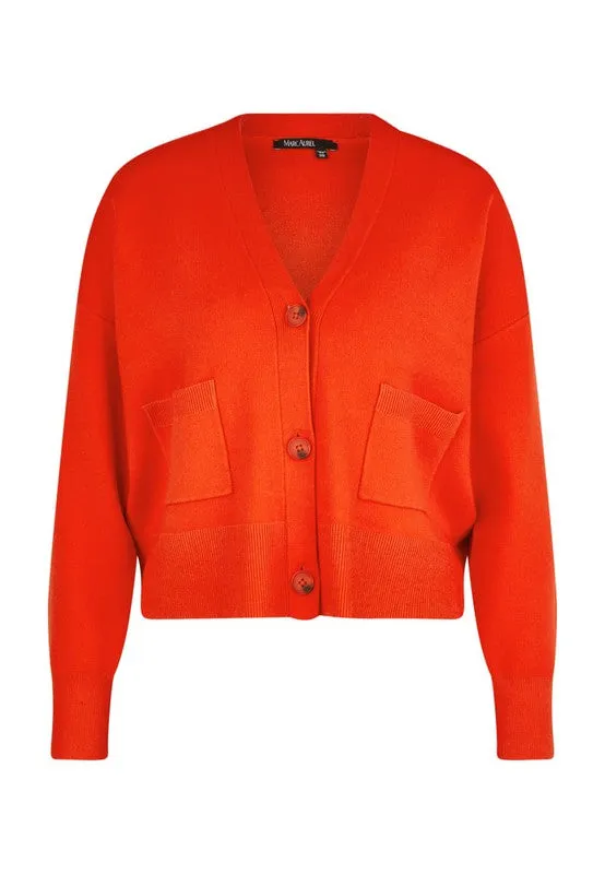 Marc Aurel Cardigan - Hot Orange