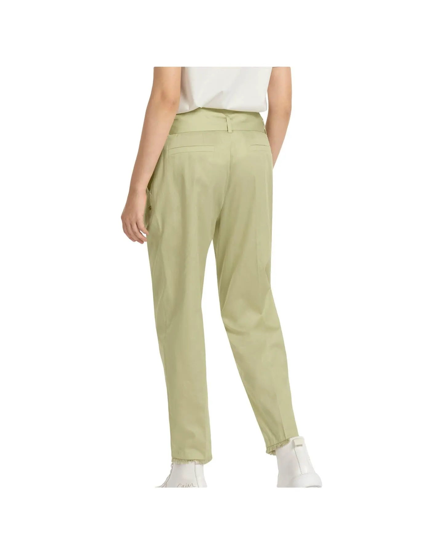 Marc Cain Belted Cotton Pants