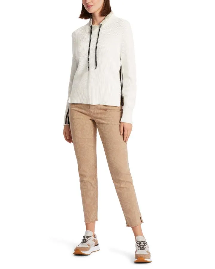 Marc Cain Shawl Collar Cashmere Blend Pullover