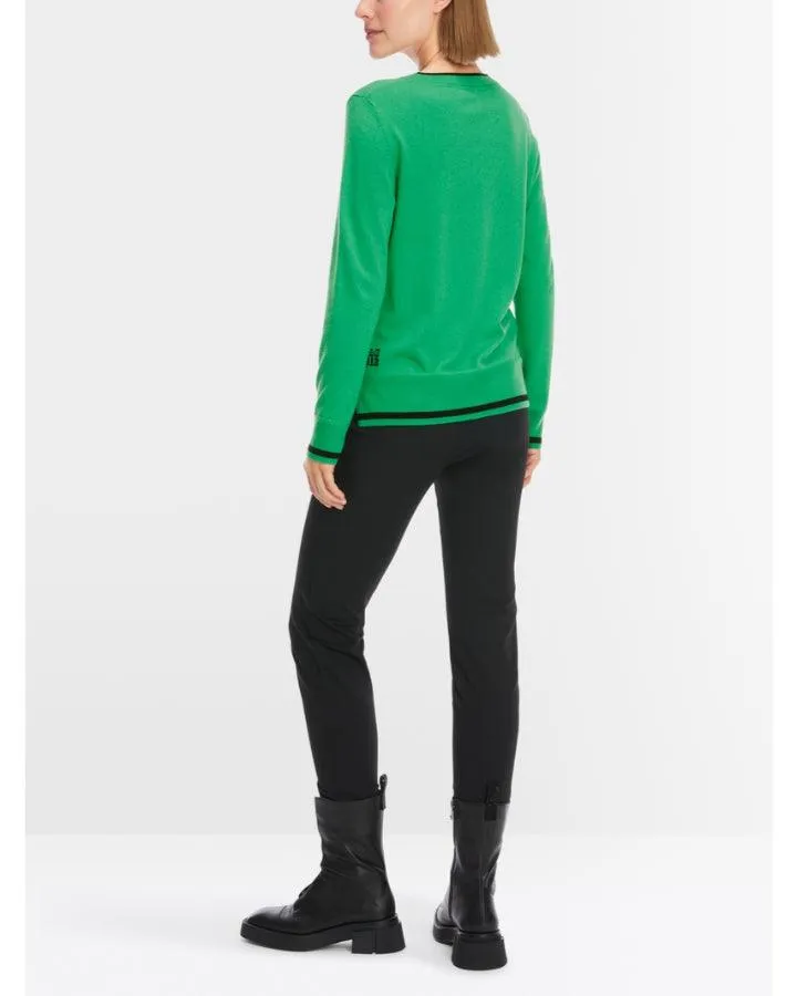 Marc Cain Trim Detail Crew Neck Sweater