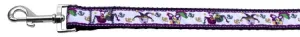 Mardi Gras Nylon Dog Leash 3-8 Inch Wide 4ft Long