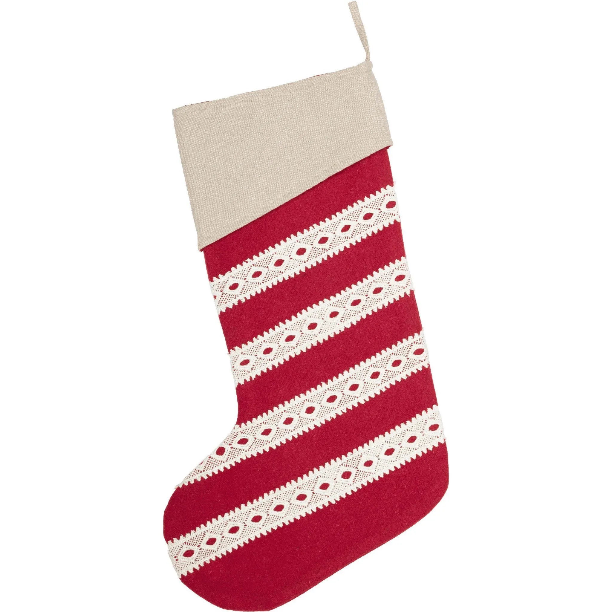 Margot Red Stocking 12x20"