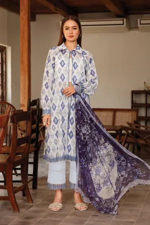 MARIA.B MBasics Lawn Collection – Blue MB-US23-111-A