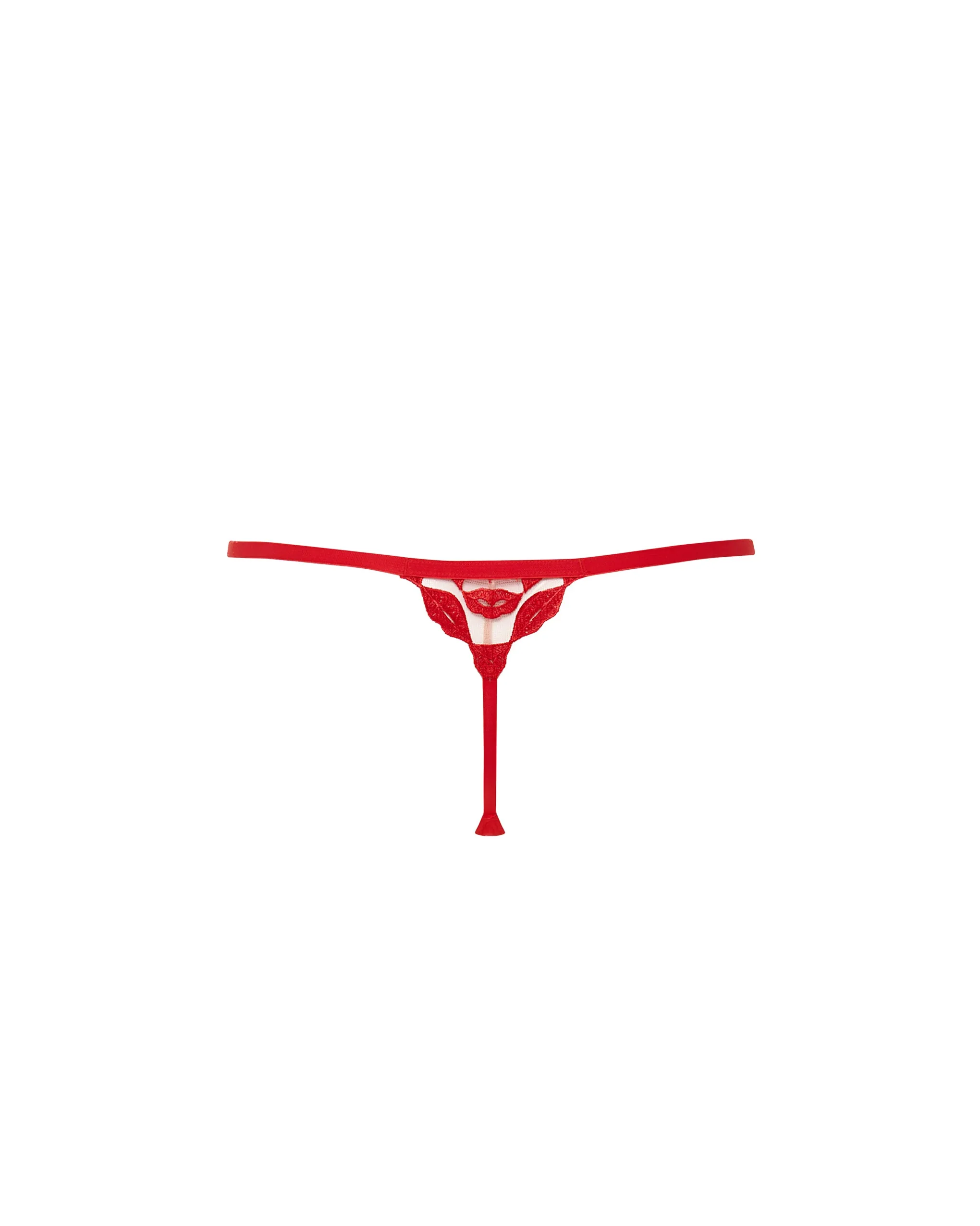 Marian Thong Tomato Red/Sheer