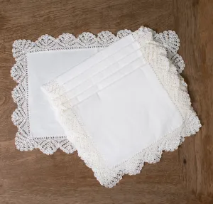 Marie Dinner Mats S/6 - White