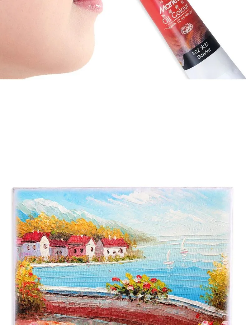 MARIES Oil Painting Color 12ml 24Pcs No. O-2024B