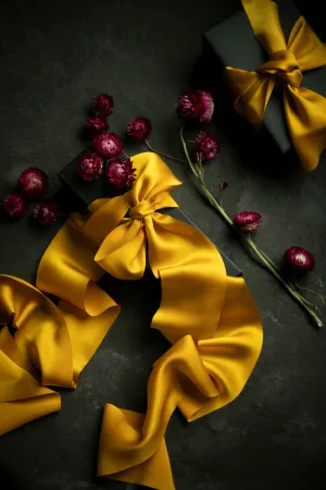 Marigold {SATIN} Silk Ribbon / LIMITED EDITION