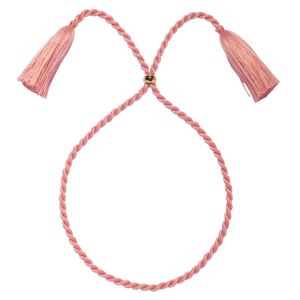 Marina Silk Cord Necklace in Pink