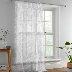 Marinelli Voile Panel by Dreams & Drapes in Grey