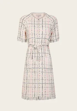 Marion Stylish Tweed Dress