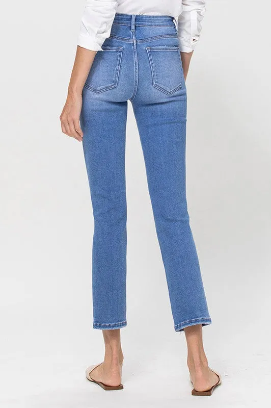 Marissa High Rise Stretch Crop Slim Straight