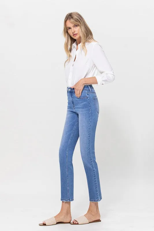 Marissa High Rise Stretch Crop Slim Straight