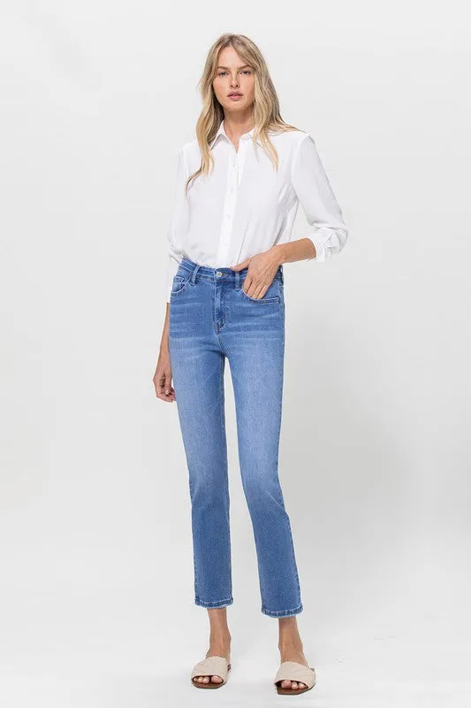 Marissa High Rise Stretch Crop Slim Straight