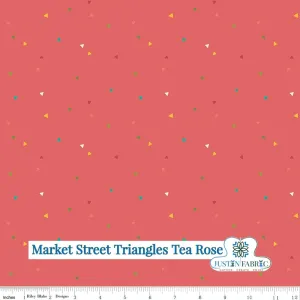 Market Street Triangles Tea Rose Cotton Yardage by Heather Peterson | Riley Blake Designs