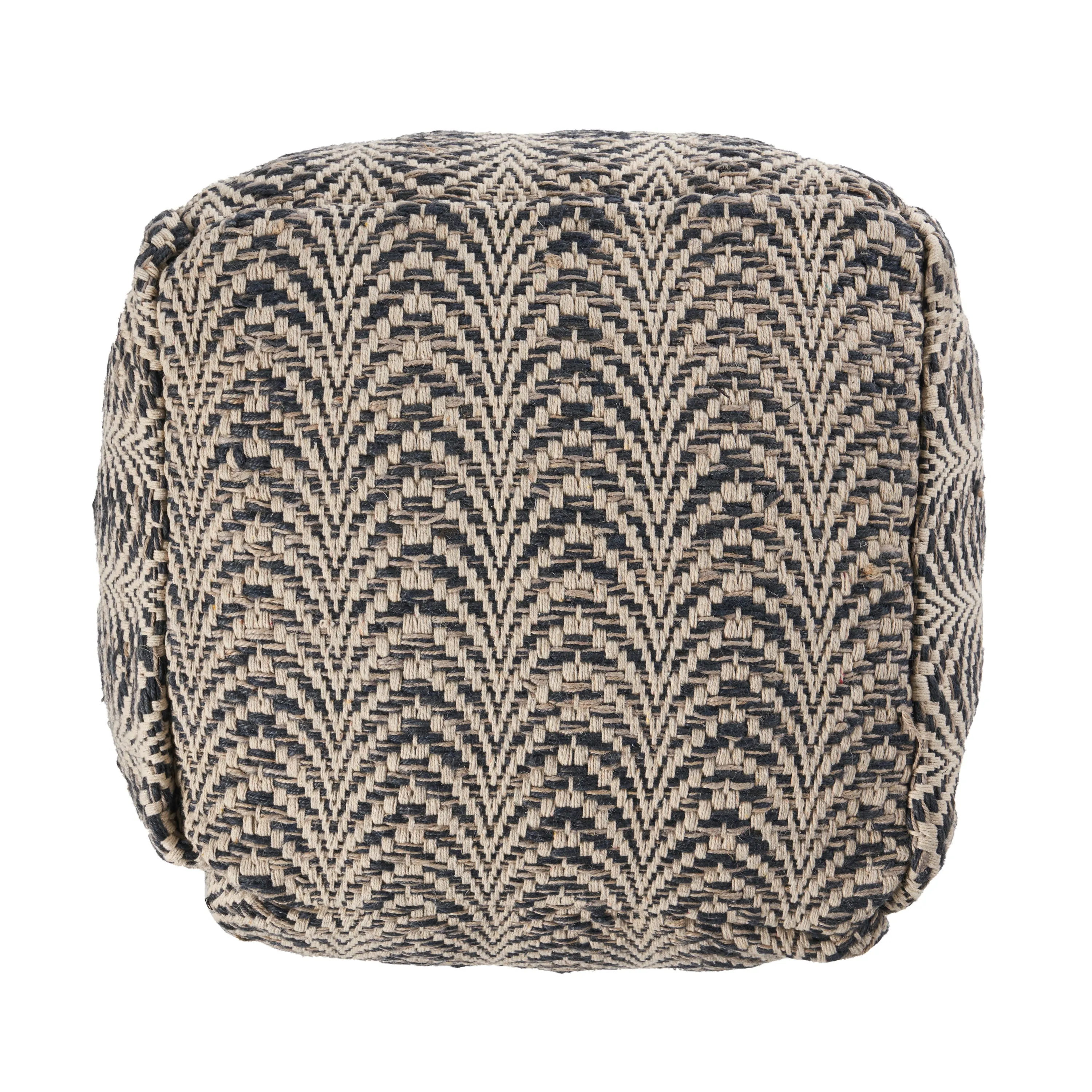 Marko Boho Fabric Cube Pouf