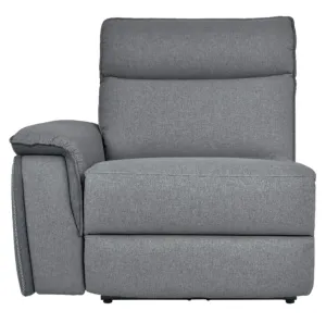 Maroni Power LSF Reclining Chair with Power Headrest and USB Port in Dark Gray/Light Gray 8259-LRPWH