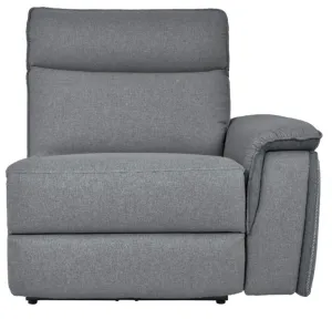 Maroni Power RSF Reclining Chair with Power Headrest and USB Port in Dark Gray/Light Gray 8259-RRPWH