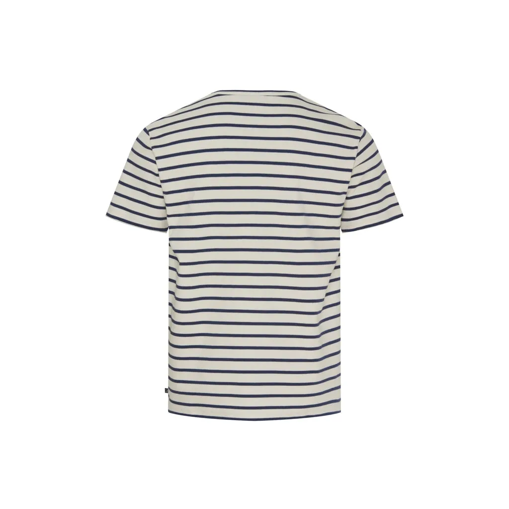 Marstal Tee - Ecru/SR Navy