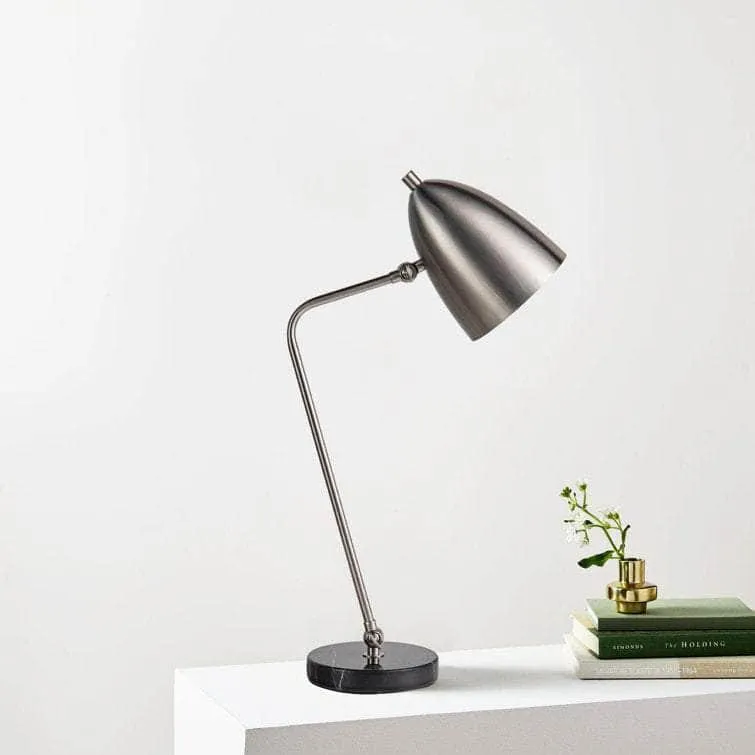 Martiene 22.5" H Industrial Metal Marble Task Table Lamp