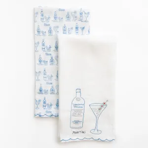 Martini Linen Tea Towels