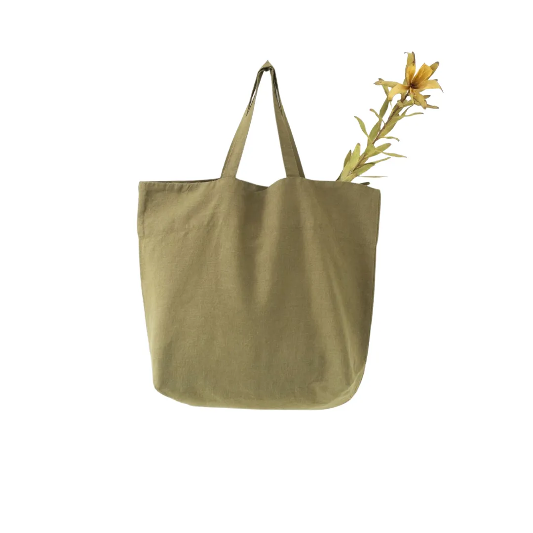 Martini Olive Large Linen Bag