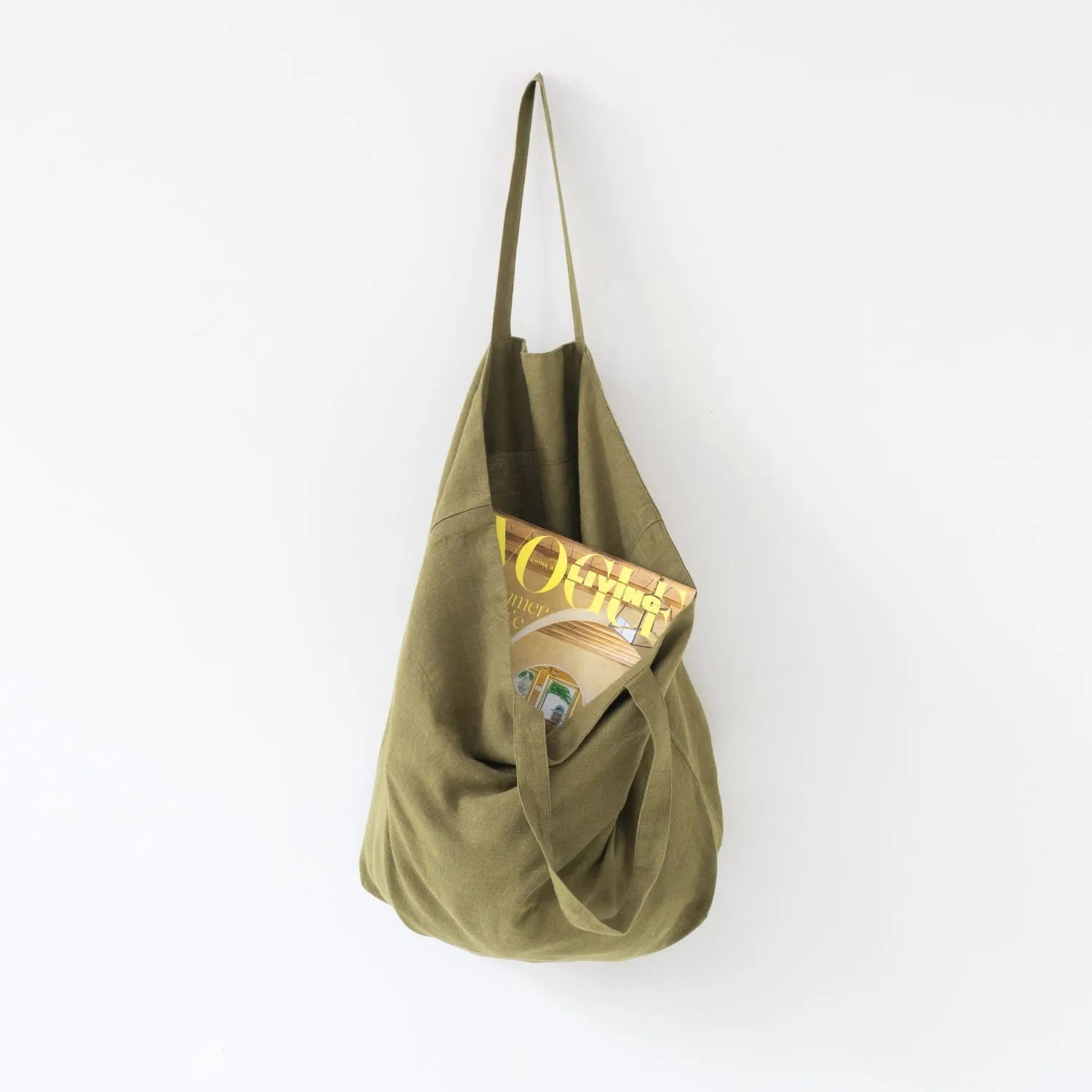 Martini Olive Large Linen Bag