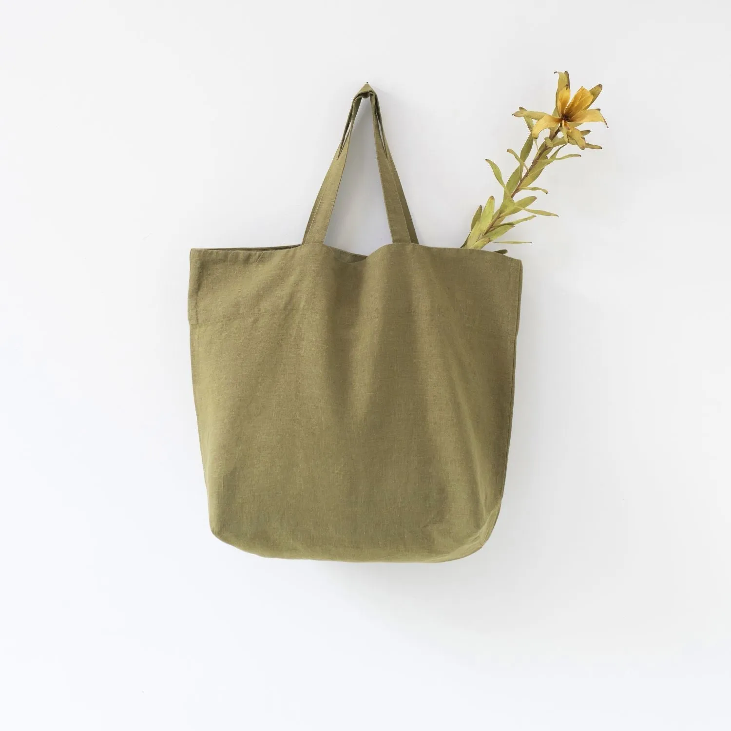 Martini Olive Large Linen Bag