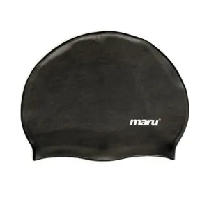 Maru Silicone Swim Hat - Black