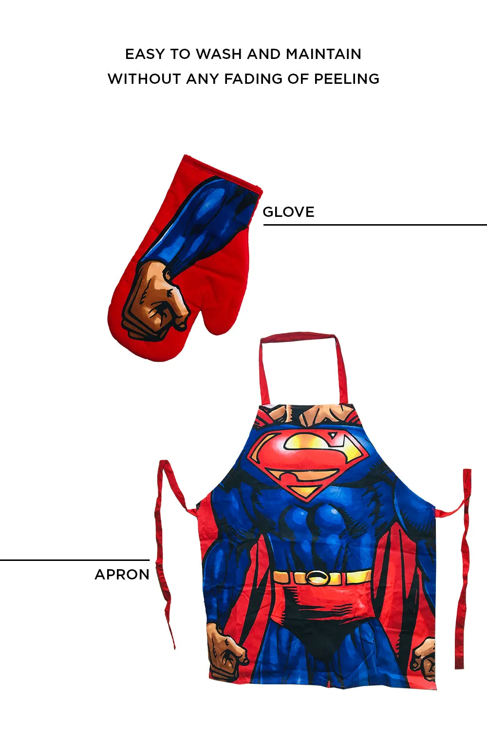 Marvel Superhero Apron and Glove Set