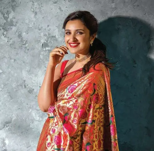 Marvellous Red Paithani Silk Saree With Profuse Blouse Piece