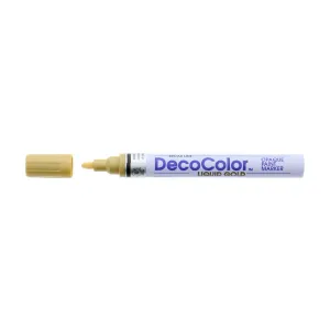 Marvy Decocolor Metallic Marker Broad Line - Liquid Gold