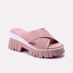 Mary Pink Crisscross Slippers 0412277