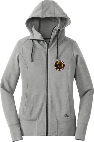 Maryland Black Bears New Era Ladies Tri-Blend Fleece Full-Zip Hoodie