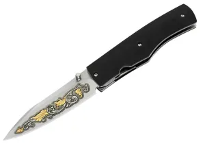 Maserin 392/KT Starlight Ebany Handle-Blade Gold 24 KT