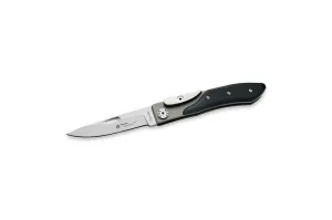 Maserin Trigger Line 80mm blade, handle - bead-blasted titanium with ebony wood scales