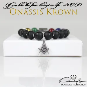 Masonic Bead Bracelet