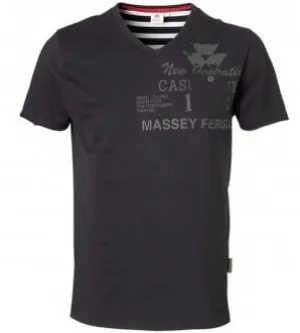 Massey Ferguson Mens Black T-Shirt - X993080151 Large & XL Only