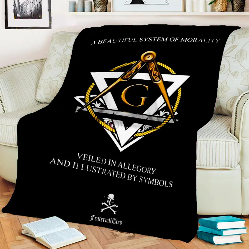 Master Mason Blue Lodge Blanket - 3D Printed Design