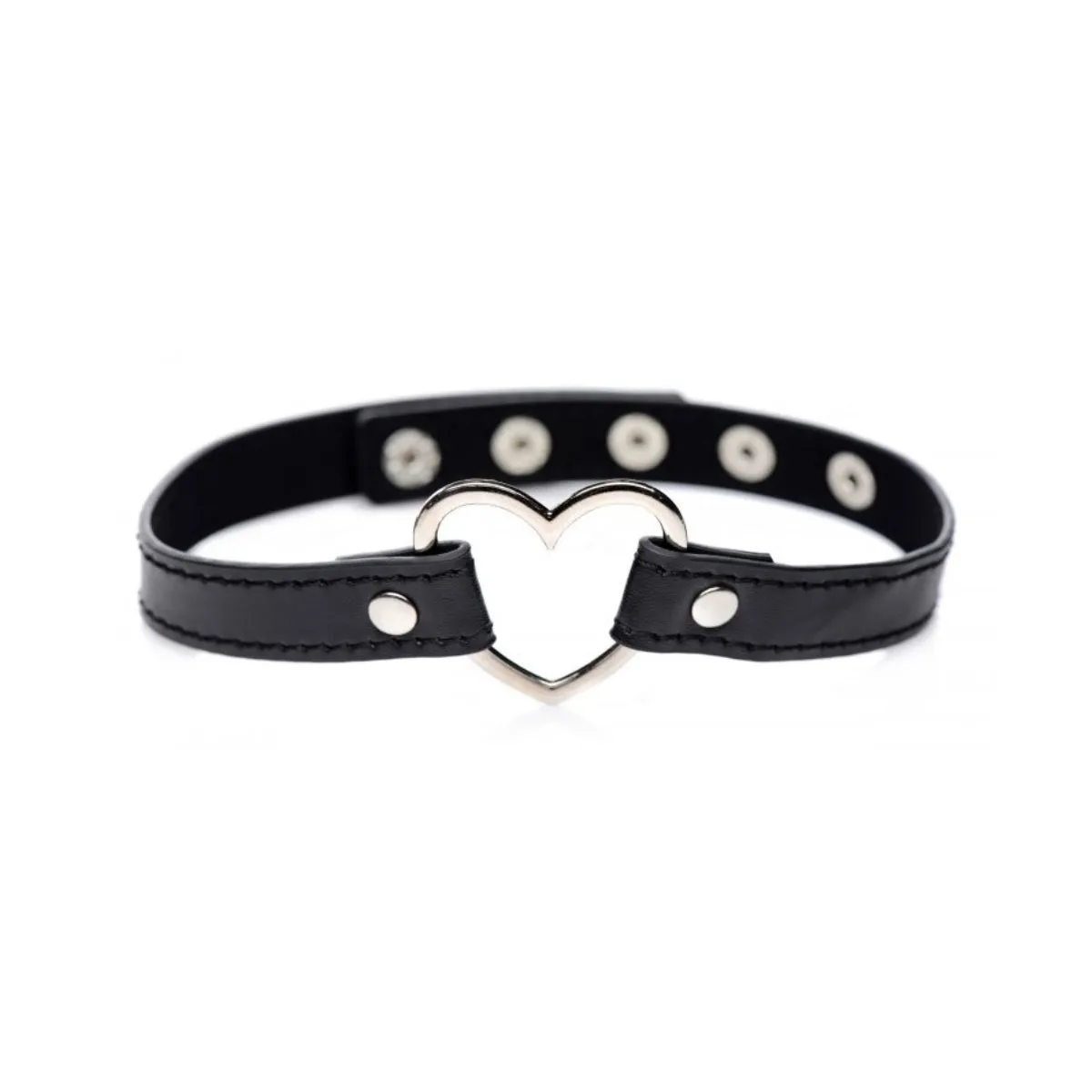 Master Series Dark Heart Chrome Heart Choker Black