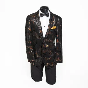 Match Crazy Coat - Metalic Floral