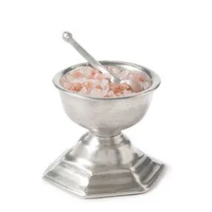 Match Footed Salt Cellar W/Spoon