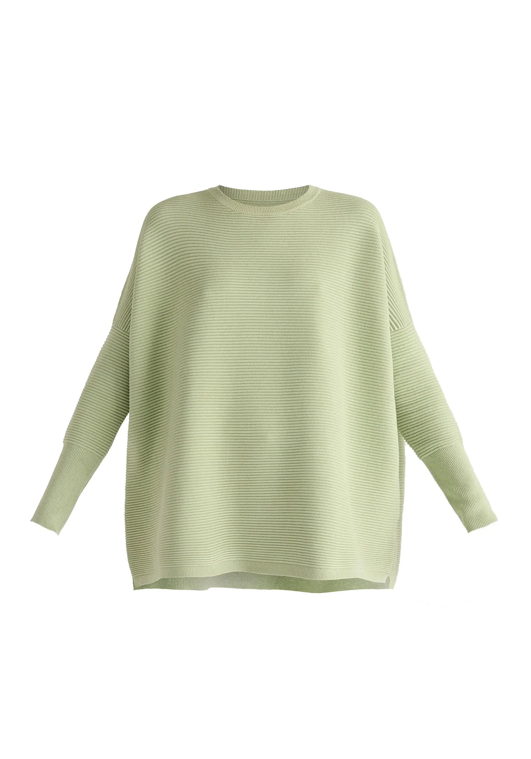 Matcha Green Paisie Ribbed Jumper