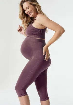 Maternity Belly Support Capri Leggings