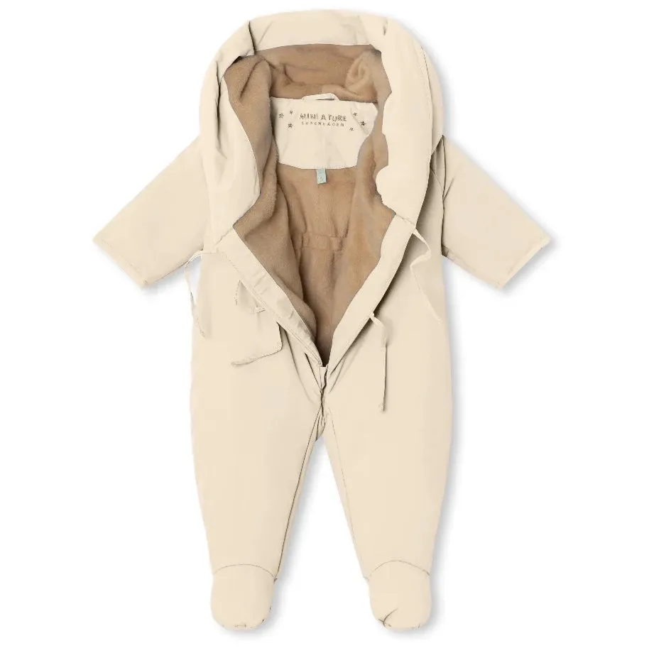 MATFIANNA Fleece Lined Winter Pramsuit - Angora Cream