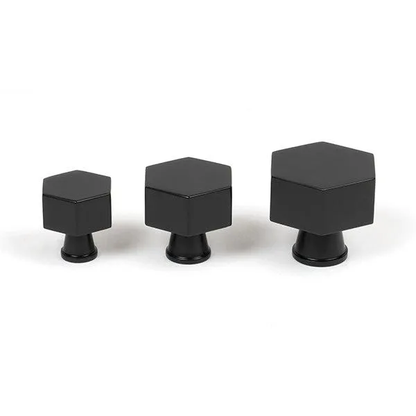 Matt Black Kahlo Cabinet Knob - 38mm | From The Anvil