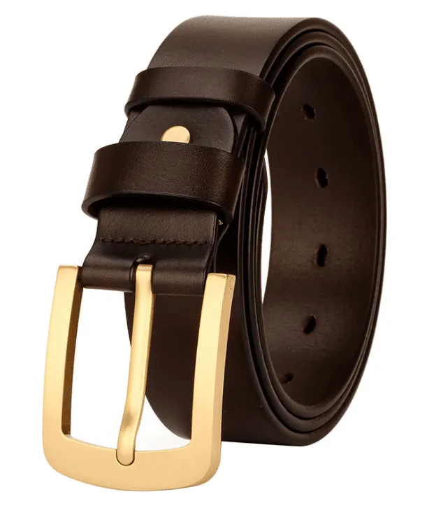 Matt Finish Dressy Casual Leather Belt