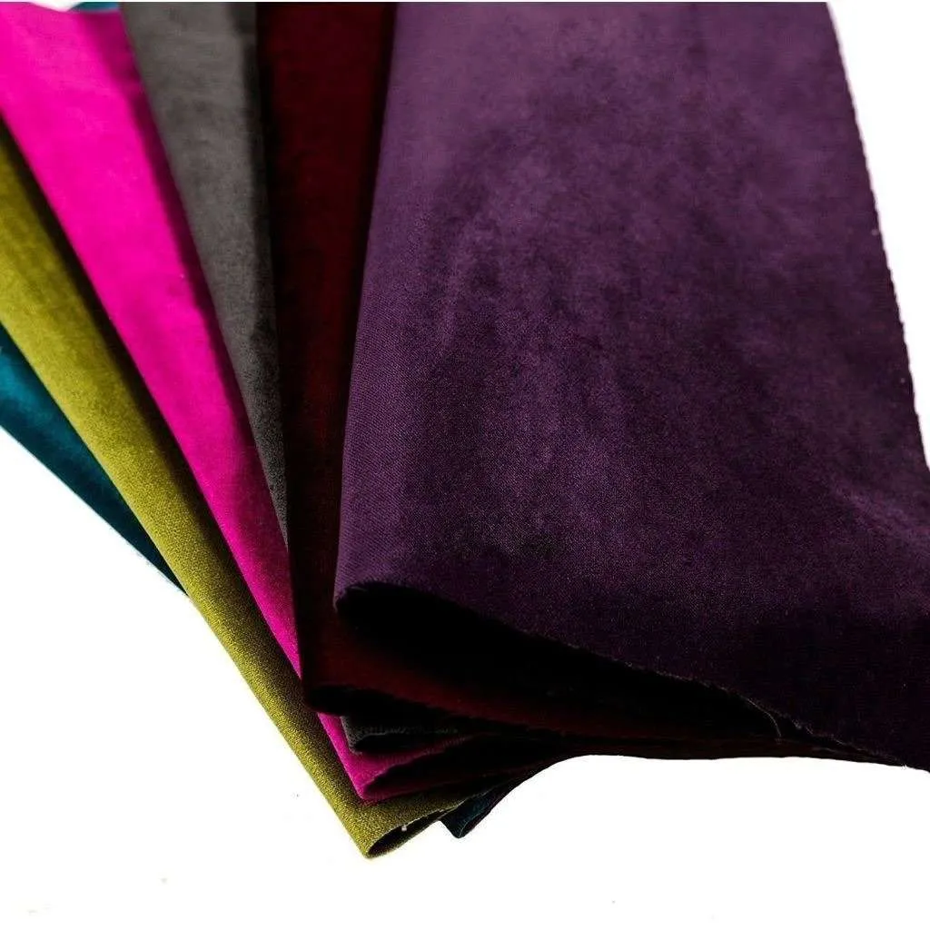 Matt Fuchsia Pink Velvet Fabric